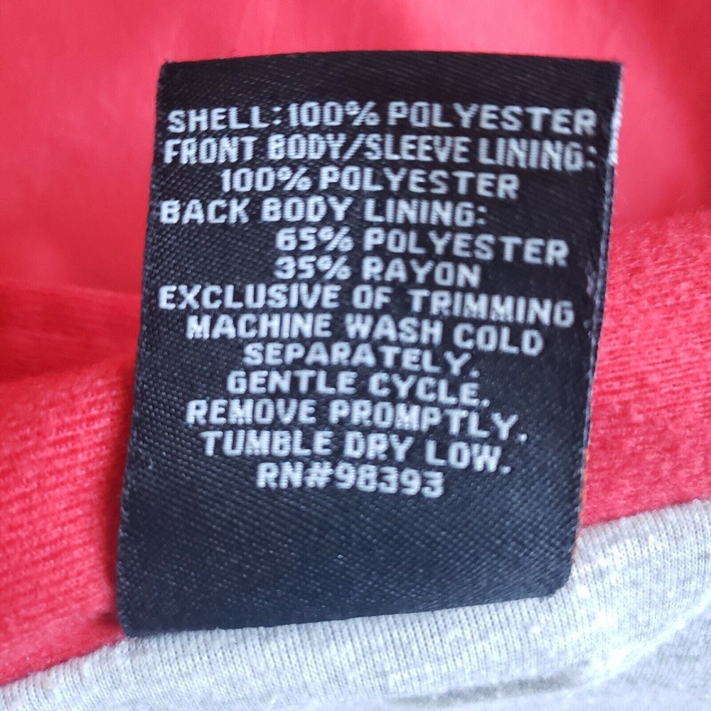 Easton Mens Vintage 80s 90s Jacket Red‎ Baseball Track Coach Vented Windbreaker - Picture 10 of 12